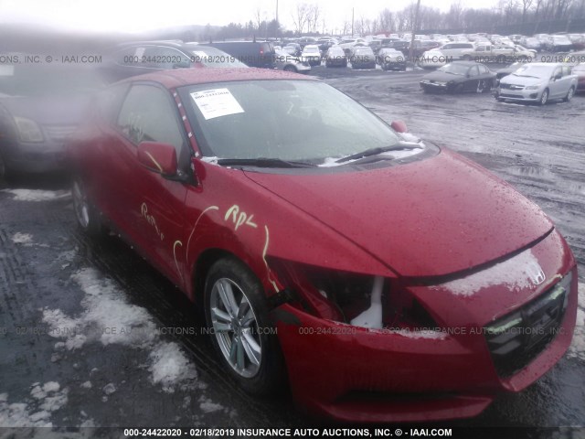 JHMZF1D44CS004309 - 2012 HONDA CR-Z RED photo 1