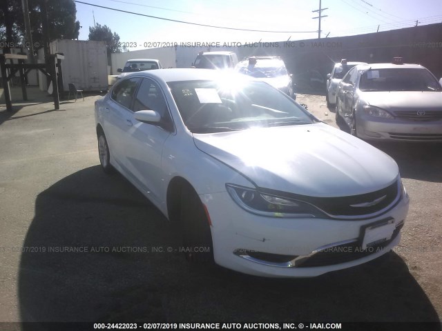 1C3CCCAB1FN703872 - 2015 CHRYSLER 200 LIMITED WHITE photo 1