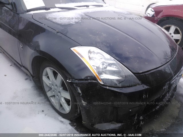 JN1AZ34D04T162484 - 2004 NISSAN 350Z COUPE BLACK photo 6