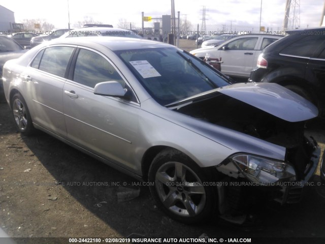 1G1ZC5EBXAF310119 - 2010 CHEVROLET MALIBU 1LT SILVER photo 1