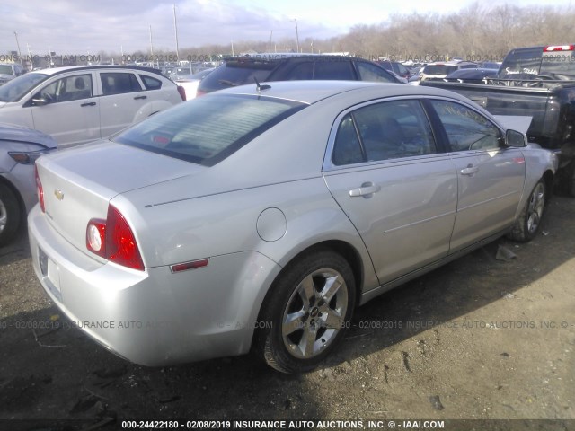 1G1ZC5EBXAF310119 - 2010 CHEVROLET MALIBU 1LT SILVER photo 4
