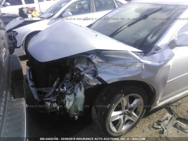 1G1ZC5EBXAF310119 - 2010 CHEVROLET MALIBU 1LT SILVER photo 6