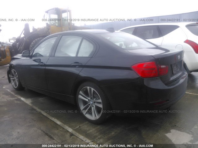 WBA3C1C52CF430645 - 2012 BMW 328 I SULEV BLACK photo 3