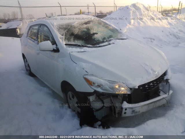 2T1KU4EE6AC193450 - 2010 TOYOTA COROLLA MATRIX  WHITE photo 1