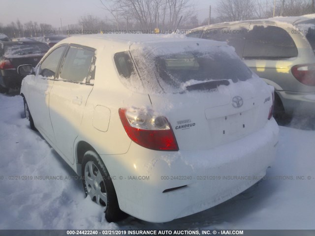 2T1KU4EE6AC193450 - 2010 TOYOTA COROLLA MATRIX  WHITE photo 3