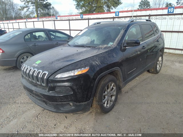 1C4PJLLX1JD552218 - 2018 JEEP CHEROKEE LATITUDE PLUS BLACK photo 2