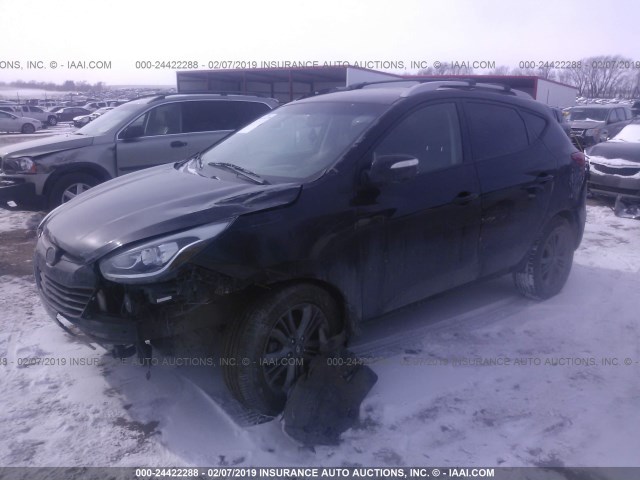 KM8JUCAG2EU939538 - 2014 HYUNDAI Tucson GLS/LIMITED/SE BLACK photo 2