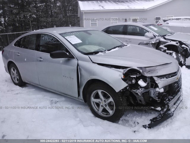 1G1ZB5ST5JF153518 - 2018 CHEVROLET MALIBU LS SILVER photo 1