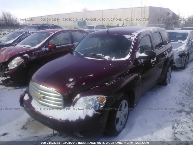 3GNCA13B19S521531 - 2009 CHEVROLET HHR LS Burdeos foto 2