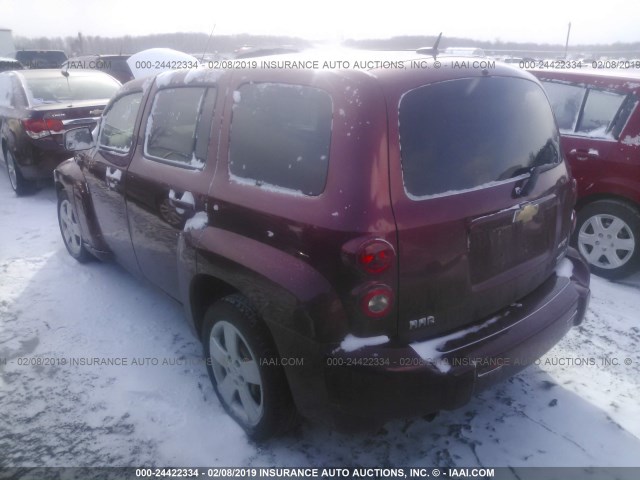 3GNCA13B19S521531 - 2009 CHEVROLET HHR LS Burdeos foto 3