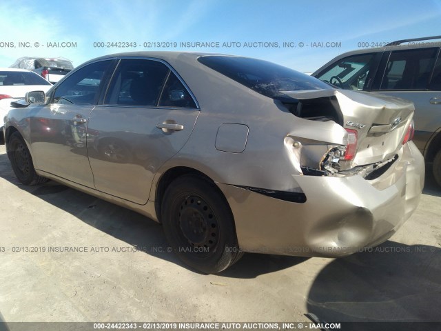 4T1BE46K08U752162 - 2008 TOYOTA CAMRY CE/LE/XLE/SE TAN photo 3