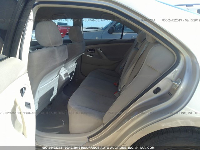 4T1BE46K08U752162 - 2008 TOYOTA CAMRY CE/LE/XLE/SE TAN photo 8