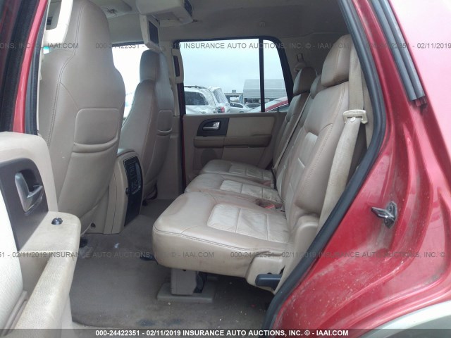 1FMRU17W73LC58686 - 2003 FORD EXPEDITION EDDIE BAUER RED photo 8