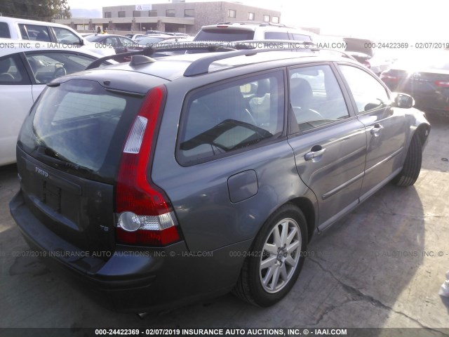 YV1MW682072302437 - 2007 VOLVO V50 T5 GRAY photo 4