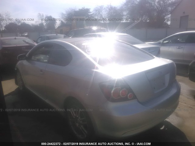 JTKDE167480256871 - 2008 TOYOTA SCION TC ვერცხლისფერი ფოტო 3