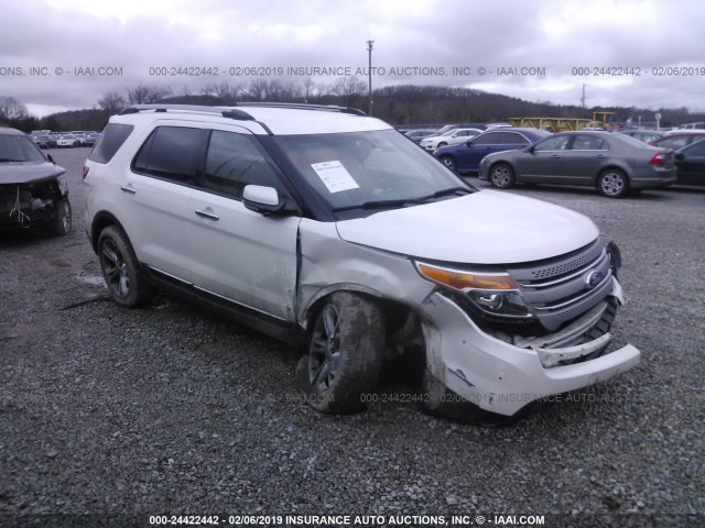 1FMHK8F81CGA81803 - 2012 FORD EXPLORER LIMITED WHITE photo 1