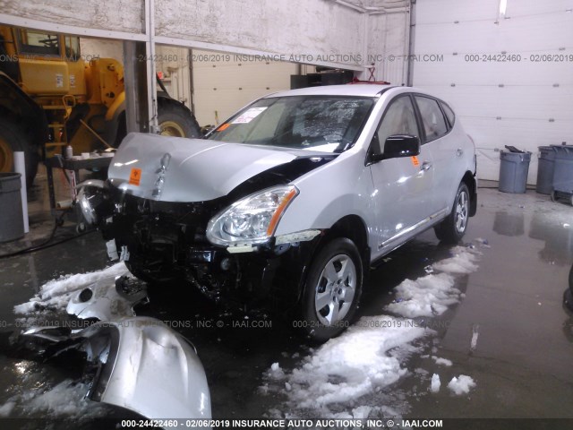 JN8AS5MV5CW709532 - 2012 NISSAN ROGUE S/SV SILVER photo 2