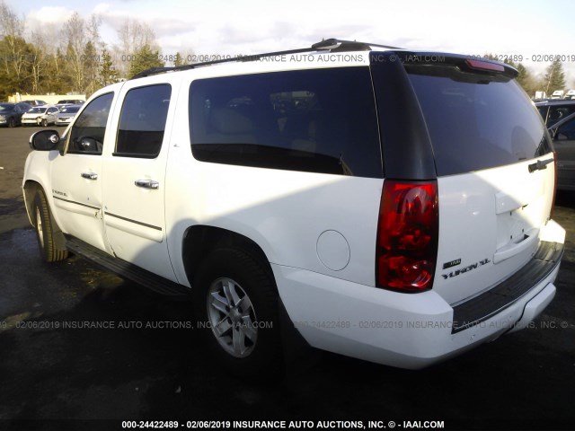 1GKFK16367J229786 - 2007 GMC YUKON XL K1500 WHITE photo 3