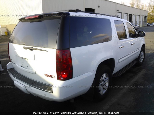 1GKFK16367J229786 - 2007 GMC YUKON XL K1500 WHITE photo 4