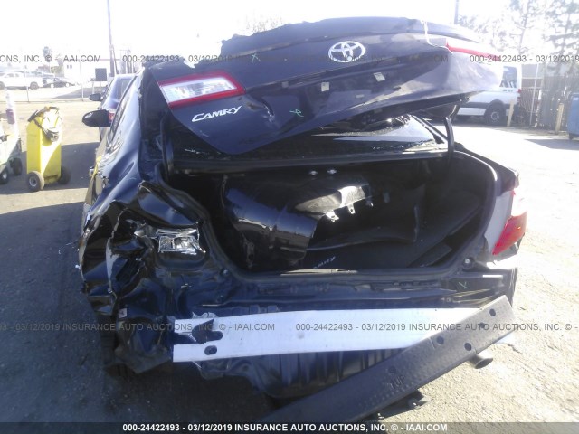 4T1BF1FKXEU835878 - 2014 TOYOTA CAMRY L/SE/LE/XLE BLACK photo 6