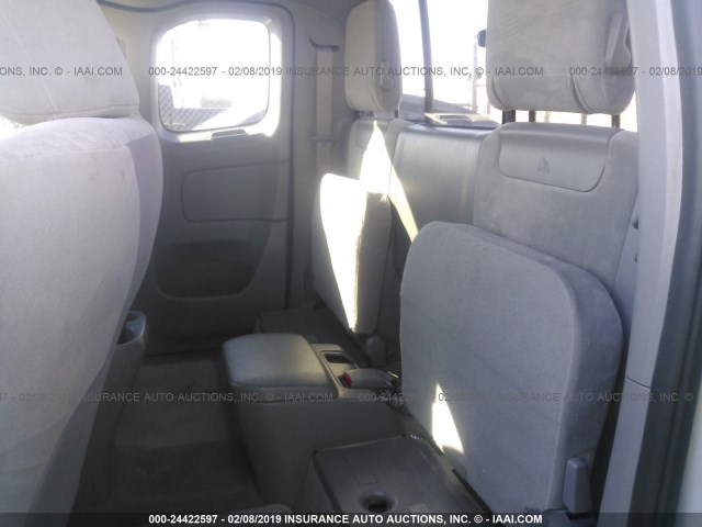 5TETX4CN0AZ718477 - 2010 TOYOTA TACOMA ACCESS CAB ვერცხლისფერი ფოტო 8