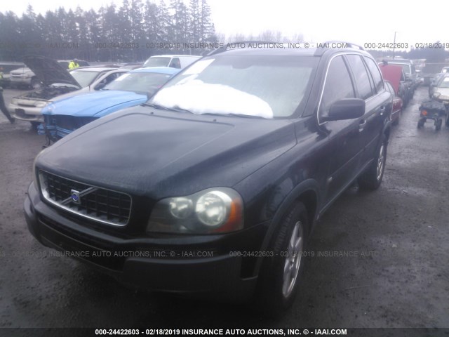 YV1CY592351147920 - 2005 VOLVO XC90 BLACK photo 2