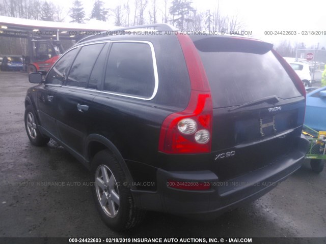 YV1CY592351147920 - 2005 VOLVO XC90 BLACK photo 3