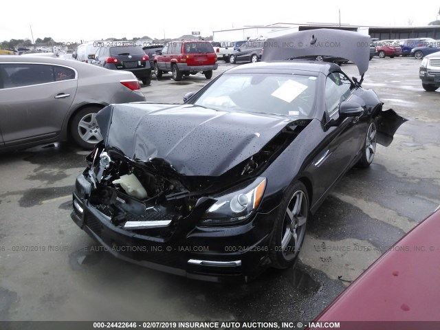 WDDPK4HA0FF104612 - 2015 MERCEDES-BENZ SLK 250 BLACK photo 2