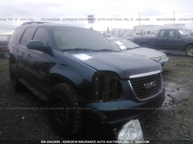 1GKFK13077J123860 - 2007 GMC YUKON BLUE photo 1