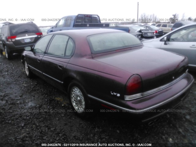 2C3HC56F8TH245541 - 1996 CHRYSLER LHS PURPLE photo 3