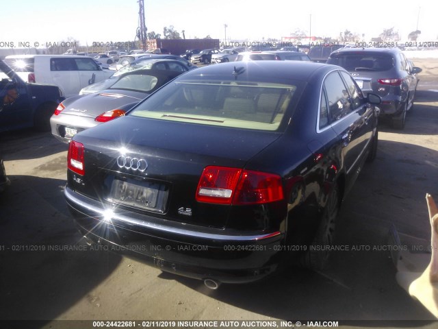 WAUML44E26N006459 - 2006 AUDI A8 L QUATTRO BLACK photo 4