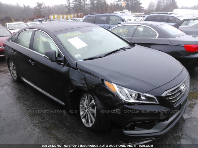 5NPE34AFXHH555673 - 2017 HYUNDAI SONATA SPORT/LIMITED BLACK photo 1