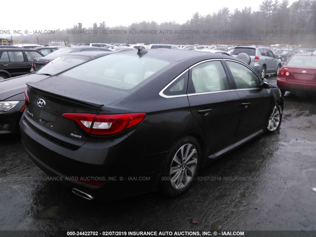 5NPE34AFXHH555673 - 2017 HYUNDAI SONATA SPORT/LIMITED BLACK photo 4