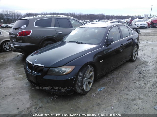 WBAVB33566AZ87163 - 2006 BMW 330 I BLACK photo 2