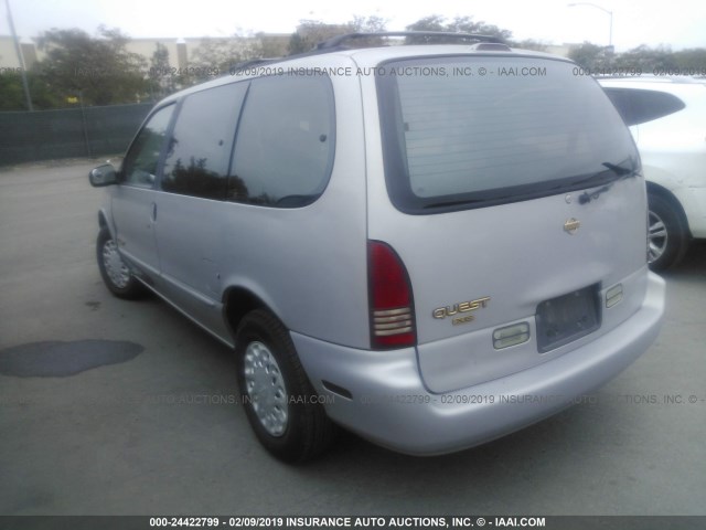 4N2DN11W4TD805523 - 1996 NISSAN QUEST XE/GXE SILVER photo 3