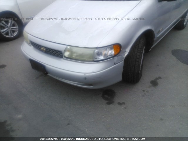 4N2DN11W4TD805523 - 1996 NISSAN QUEST XE/GXE SILVER photo 6