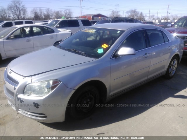 1G1ZH57B39F163863 - 2009 CHEVROLET MALIBU 1LT SILVER photo 2