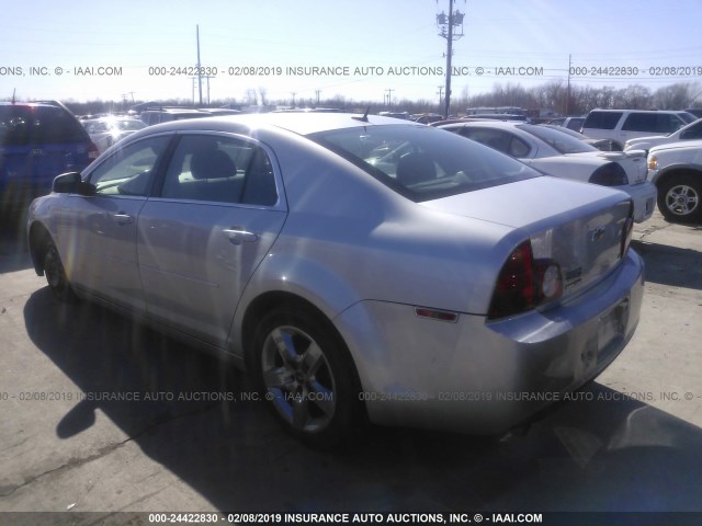 1G1ZH57B39F163863 - 2009 CHEVROLET MALIBU 1LT SILVER photo 3
