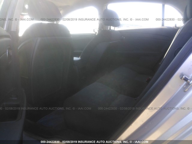 1G1ZH57B39F163863 - 2009 CHEVROLET MALIBU 1LT SILVER photo 8