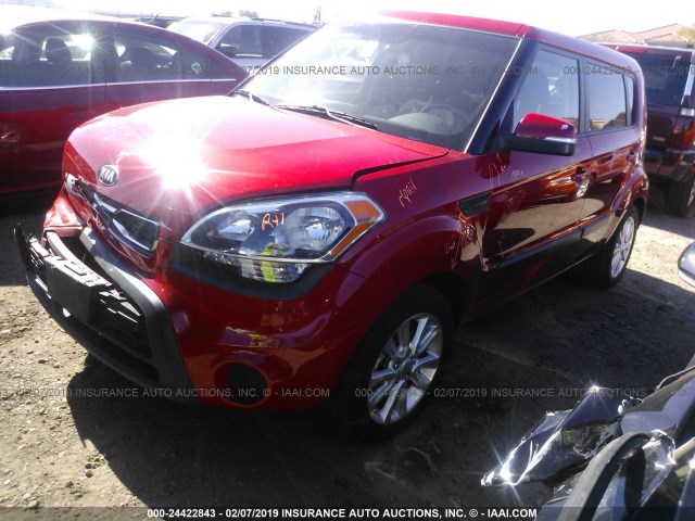 KNDJT2A61D7560777 - 2013 KIA SOUL +/!/SPORT RED photo 2