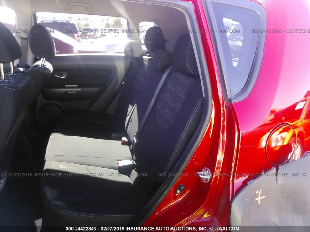 KNDJT2A61D7560777 - 2013 KIA SOUL +/!/SPORT RED photo 8