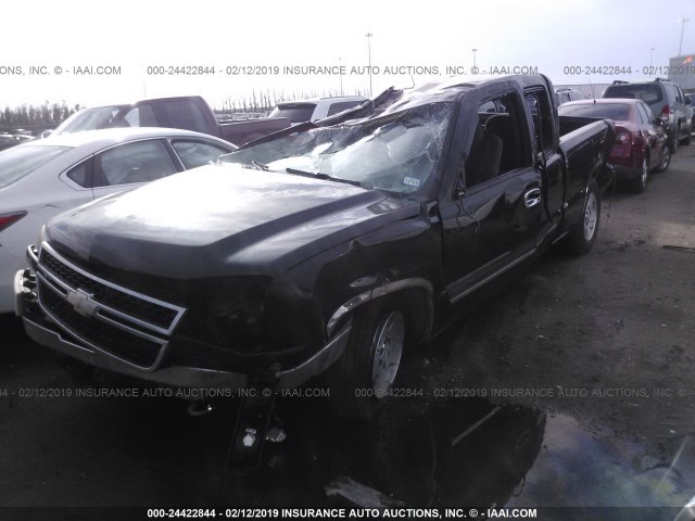 1GCEC19Z26Z216800 - 2006 CHEVROLET SILVERADO C1500 BLACK photo 2