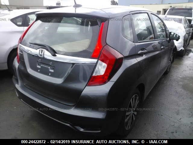 3HGGK5H83KM703223 - 2019 HONDA FIT EX GRAY photo 4