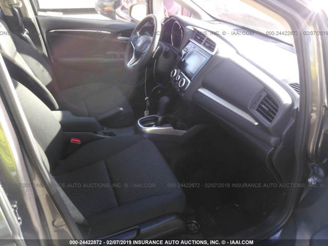 3HGGK5H83KM703223 - 2019 HONDA FIT EX GRAY photo 5