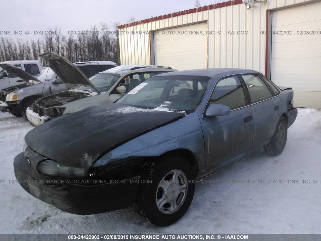 1FACP52U9NG212292 - 1992 FORD TAURUS GL BLUE photo 2