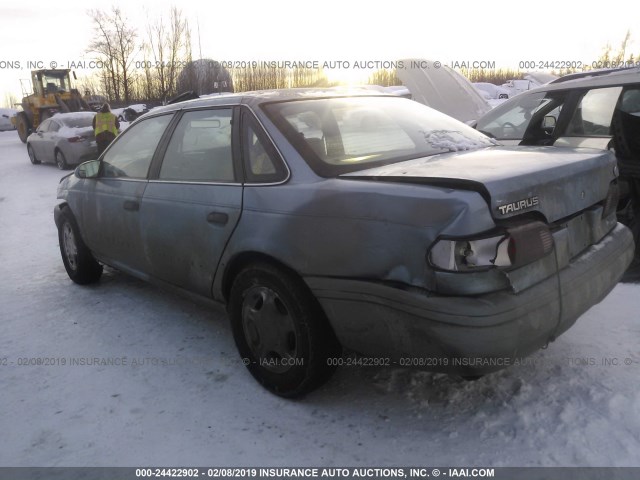 1FACP52U9NG212292 - 1992 FORD TAURUS GL BLUE photo 3