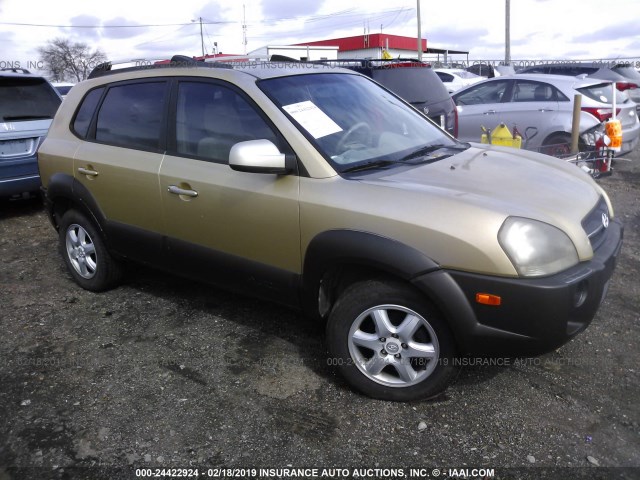 KM8JN12D85U143110 - 2005 HYUNDAI TUCSON GLS/LX GOLD photo 1