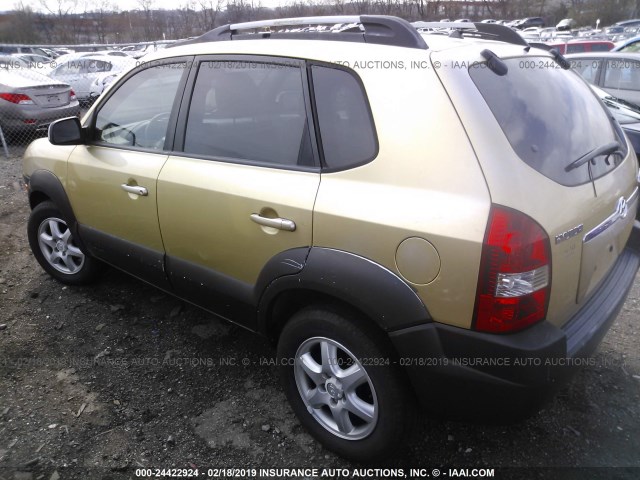 KM8JN12D85U143110 - 2005 HYUNDAI TUCSON GLS/LX GOLD photo 3