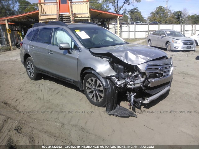 4S4BSAKC4H3218027 - 2017 SUBARU OUTBACK 2.5I LIMITED SILVER photo 1
