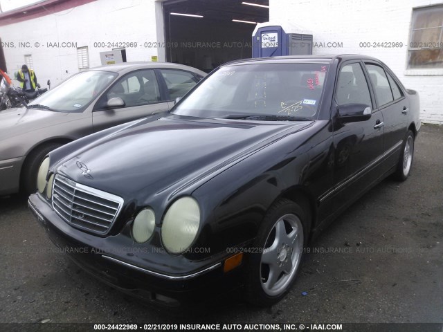 WDBJF70J21B336287 - 2001 MERCEDES-BENZ E 430 BLACK photo 2